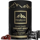 Shilajit Gold Gummies for Men & Women, with Ashwagandha, Ginseng & Fulvic Acid, 85+ Trace Minerals, Vegan Non-GMO No Added Sugar, 60 Count