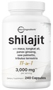 Micro Ingredients Shilajit 11‑in‑1 Complex for Men & Women, 240 Capsules - High Potency Shilajit Extract with Naturally Occurring Fulvic Acid - Maca Root, Tongkat Ali, Ginseng, Black Pepper & More