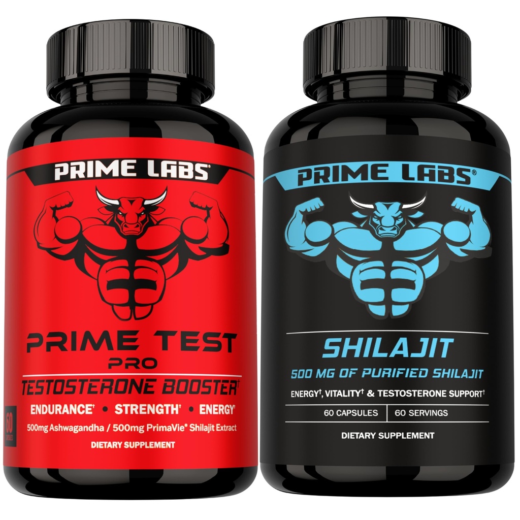 Prime Test Pro + Shilajit Capsules