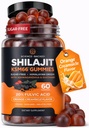 Sugar-Free Himalayan Shilajit Gummies for Men and Women [4000mg - 10:1 Extract] Energy, Focus & Testosterone Booster with KSM 66 Ashwagandha and Shatavari - Non-GMO