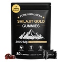 Shilajit Gummies | Shilajit Gold Gummies for Men & Women | Rich in Ashwagandha & Gokshura | Fulvic Acid & 85+ Trace Minerals | No Added Sugar | 100% Natural Organic, 80 Gummies