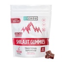 ZHOU Shilajit Gummies - Pure Himalayan Shilajit for Men and Women with Natural Resin Extract, 250 mg Per Serving, Clinically Studied, Gluten Free Formula - Cherry Vanilla Flavor, 60 Chews