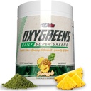 EHP Labs OxyGreens Super Greens Powder - Spirulina & Chlorella Superfood, Green Juice Powder & Greens Συμπληρώματα με Προβιοτικές Ίνες, Αντιοξειδωτικά & Υποστήριξη Ανοσίας, 30 Serves (Pineapple)