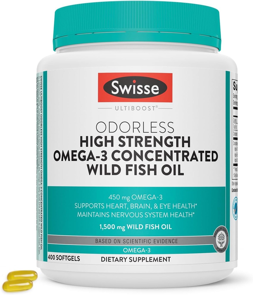 Swisse Wild Fish Oil Omega 3 Συμπληρώματα για γυναίκες και άνδρες 