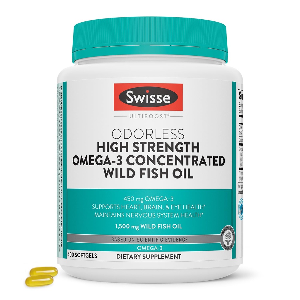 Swisse Wild Fish Oil Omega 3 Συμπληρώματα για γυναίκες και άνδρες 