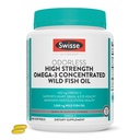 Swisse Wild Fish Oil Omega 3 Supplements for Women and Men | EPA DHA Fish Oil Supplements | Odorless - Helps Support Brain, Eye and Heart Health | High Strength 1500 mg | 400 Softgel Pills