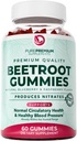 PurePremium Beet Root Gummies - 60 Sugar Free Chews - Nitric Oxide Beetroot Gummies | Natural Blueberry Flavor - Supplements for Normal Blood Pressure – 1 Month Supply