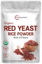 Organic Red Yeast Rice Powder, 8 Ounce (1 Year Supply), Non-GMO, Vegan Friendly
