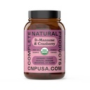 Complete Natural Products Organic D-Mannose & Cranberry Capsules 520mg | 100 Count | Plant-Based UT Support | Vegan, Non-GMO, Kosher, Gluten-Free