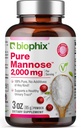 biophix Pure Mannose 100 Percent Powder 2000 mg 3 oz 85 Grams - Supports Urinary Bladder Tract Health