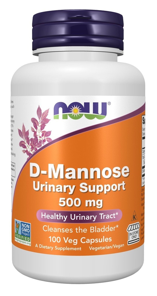 Now Foods D-Mannose 500mg 100 VegCap
