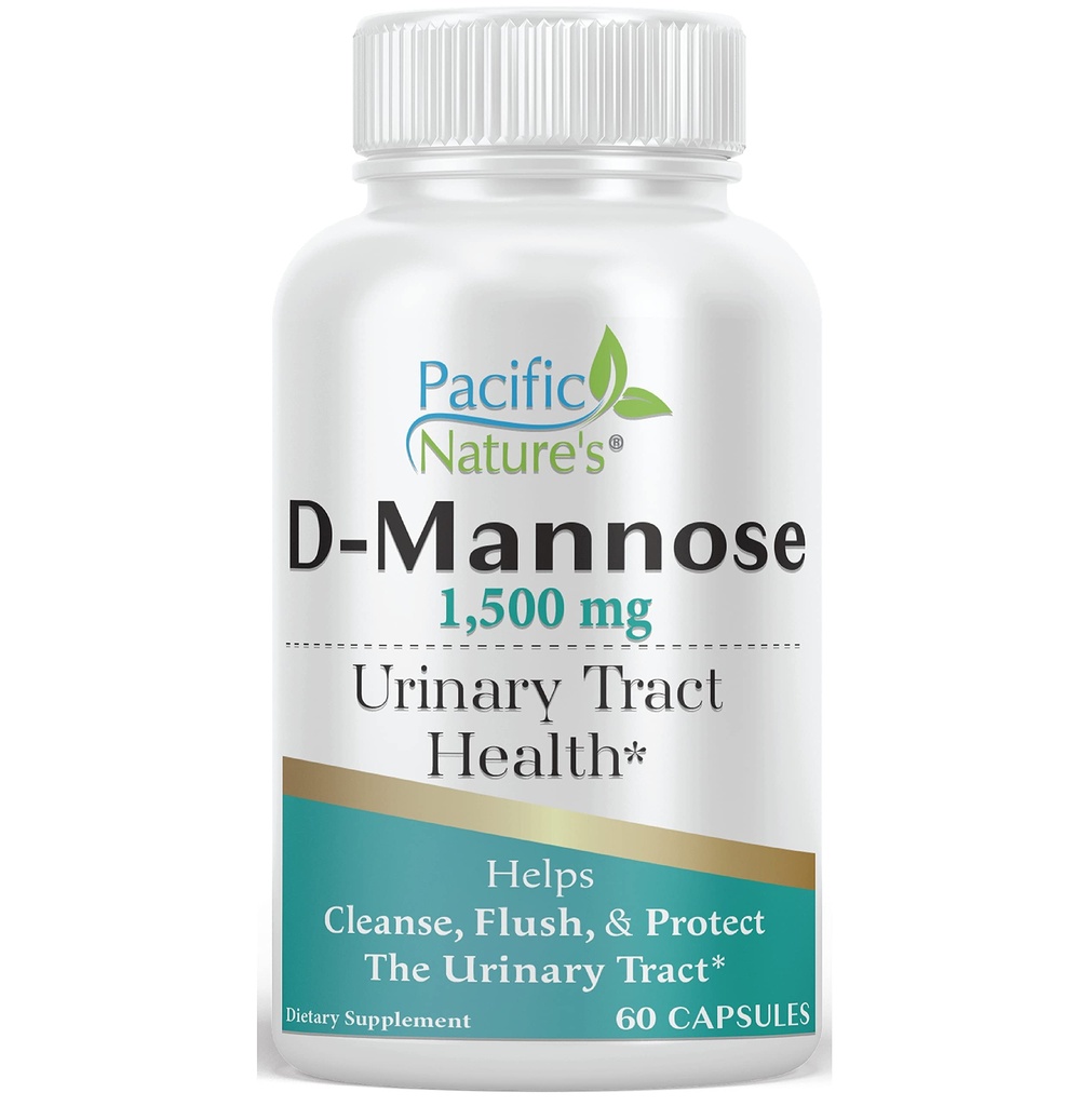 D-Mannose 1500mg, 60 Capsules. D-Mannose is a Cranberry Extract That is Beneficial to The Urinary Tract. Gluten, Dairy, Sugar, and Soy Free. Non GMO and No Artificial Flavors.