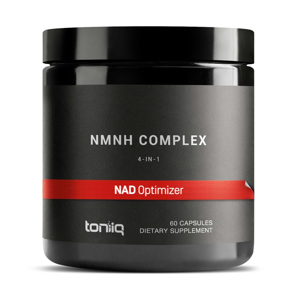 Toniiq NMNH Supplement – Ultra High Potency 1,000mg Complex with Clinically Studied Uthpeak™ NMNH, Resveratrol, Quercetin & TMG – Highly Purified – Third-Party Lab Tested – 60 Capsules