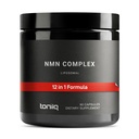 Toniiq NMN 12-in-1 Complex – 5 Liposomal Ingredients NMN, NAD+, CoQ10, Spermidine & Apigenin for Enhanced Absorption – Plus Resveratrol, Fisetin, Berberine & More – 90 Vegetarian Capsules
