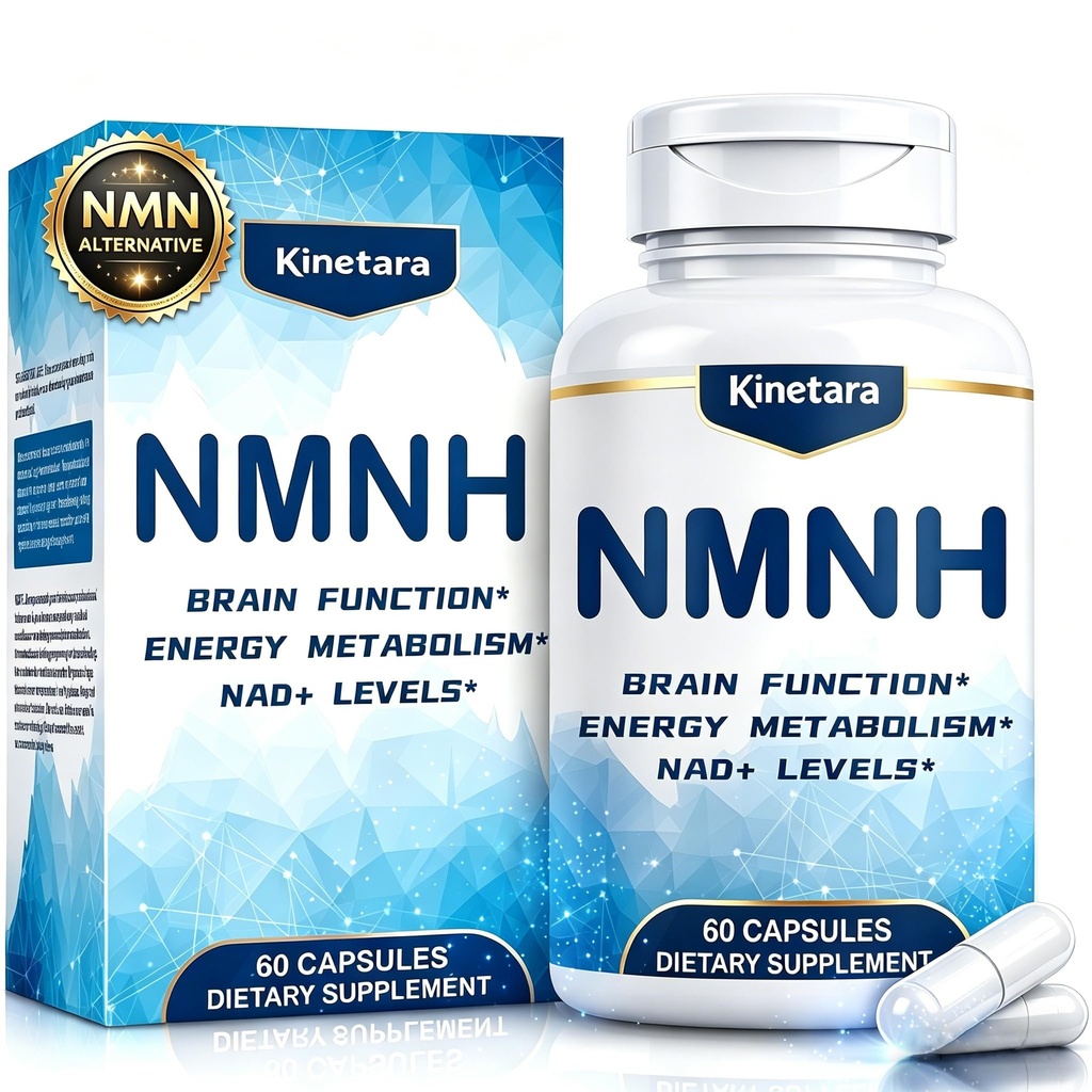 NMNH (NMN Supplement Alternative), NAD+ Supplement with Dihydronicotinamide Mononucleotide for Cellular Health, Healthy Aging & Sustained Energy, 60 Capsules