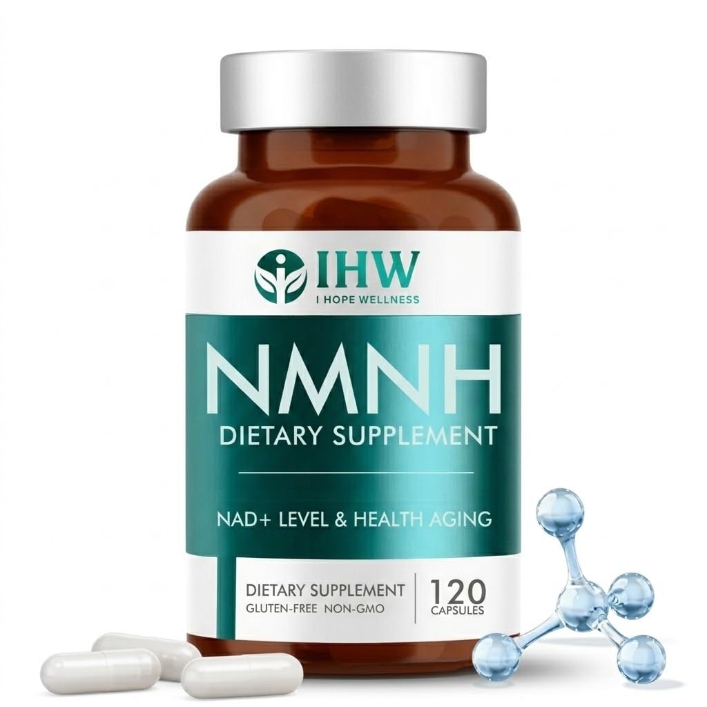 IHW NMNH, 1000mg NMN Supplement Alternative per Serving, Ultra High 99.9% Purity NMNH, Supports Cellular Vitality & Stamina, Aging, Energy Focus, Non-GMO, Gluten Free, 120 Capsules