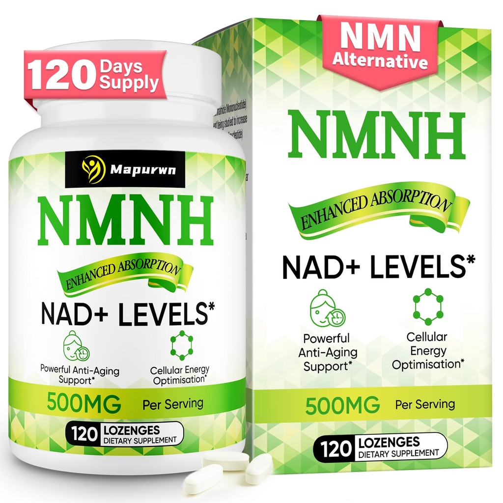 NMNH (Dihydronicotinamide Mononucleotide), NMN Supplement, 500mg per Serving NAD Supplement to Boost NAD+ Levels As We Age for Women & Men, Anti-Aging, Energy, Focus, 120 Count