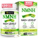 NMNH (Dihydronicotinamide Mononucleotide), NMN Supplement, 500mg per Serving NAD Supplement to Boost NAD+ Levels As We Age for Women & Men, Anti-Aging, Energy, Focus, 120 Count