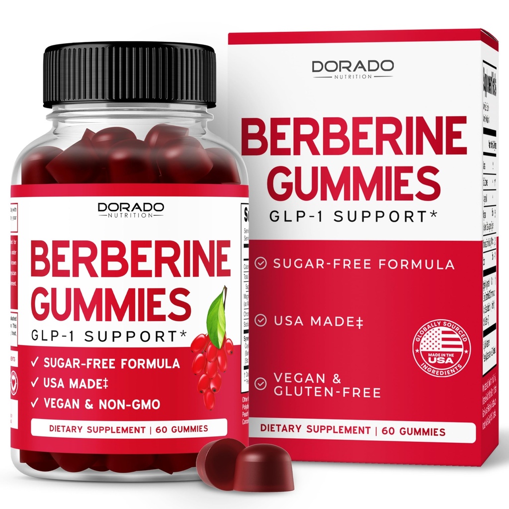 Βερβερίνη Gummies με Ceylon Κανέλα (1,200mg) Premium ζάχαρη-ελεύθερος Βερβερίνη Ceylon Κανέλα συμπλήρωμα για ενήλικες - τρίτο μέρος δοκιμαστεί, μη ΓΤΟ & Made in USA - 60 Count Chewable Gummies