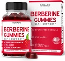 Berberine Gummies with Ceylon Cinnamon (1,200mg) Premium Sugar-Free Berberine Ceylon Cinnamon Supplement for Adults - Third-Party Tested, Non-GMO & Made in USA - 60 Count Chewable Gummies