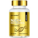 NAD+ Supplement 2000 mg - 120 Capsules True NAD+ & Resveratrol, NMN Alternative Supports Anti-Aging, Cellular Energy & Repair, Metabolism & Brain Boost for Men & Women