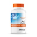 Doctor's Best NMN + CoQ10 Supplement for Women & Men - Supports NAD+ Production & Cellular Energy, Beta Nicotinamide Mononucleotide 150 mg & Coenzyme Q10 50 mg per Capsule, Vegan, Non GMO- 60 Veg Caps