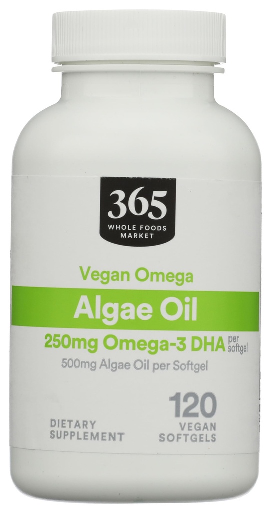 365 by Whole Foods Market Omega Algae 500MG, 120 CT