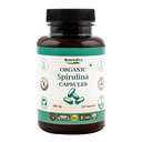 Κάψουλες Organic USDA Spirulina - 100% συμπλήρωμα καθαρής Vegan, μη ΓΤΟ, χωρίς γλουτένη, χωρίς χημικά, (120)
