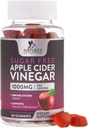 Μηλίτης μηλίτη για την απώλεια βάρους 1000mg - Vegan Apple Ξίδι για Detox & Cleanse, χάπια συμπλήρωμα ACV, βιταμίνη B12, χωρίς ζάχαρη ACV Gummy, μη-GMO, Διατροφή της φύσης - 60 Gummies