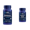 Life Extension Melatonin 300mcg 6 Hour Time Release & Melatonin IR/XR 1.5mg 7 Hours Sleep Support