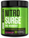 Jacked Factory NITROSURGE Pre Workout Supplement - Endless Energy, Instant Strength Gains, Clear Focus and Intense Pumps - NO Booster & Powerful Preworkout Energy Powder - 30 Servings, Watermelon
