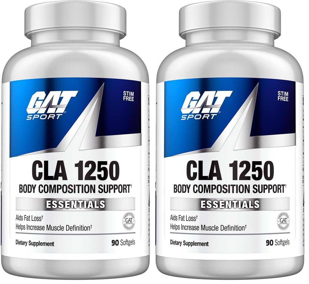 GAT SPORT Essentials Series CLA 1250, 90 Softgel (Pack of 2)