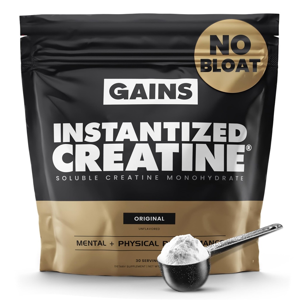 Κερδίζει σε χύδην στιγμιαία Creatine Monohydrate για άνδρες & γυναίκες, Soluble Creatine Powder, υποστηρίζει μυϊκή οικοδόμηση, δύναμη και απόδοση, Bodybuilding Συμπληρώματα, Unflaved, 30 Υπηρεσίες