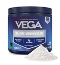 Vega Micronized Creatine Monohydrate Powder, Unflavored – 5g Pure Vegan Creatine για Άνδρες & Γυναίκες, Δύναμη, Απόδοση & Ανάπτυξη των μυών, 100 Μερίδες (17,6 oz)