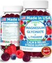 Lunakai USA Made Magnesium Glycinate Gummies 426mg με L-Θεανίνη – Ήρεμος, Ύπνος, Άγχος Ανακούφιση για Ενήλικες & Παιδιά, Μη ΓΤΟ, Vegan, 60ct