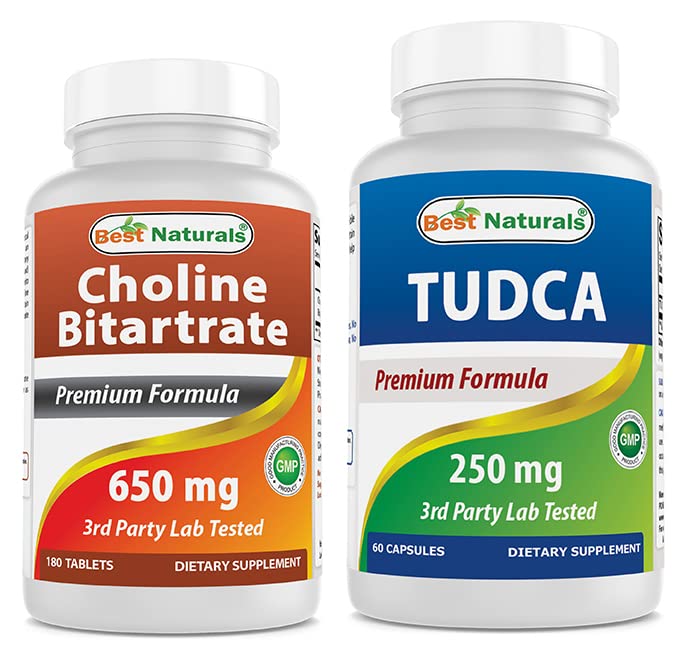 Best Naturals Choline Bitartrate 650 mg & TUDCA 250mg