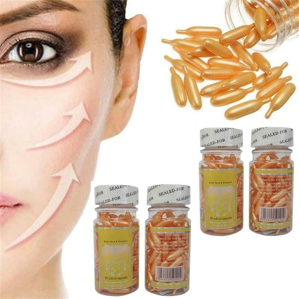 Capsulas Vitamina E para El Cuidado De La Piel mejorar ARRUGAS Y MANCHAS