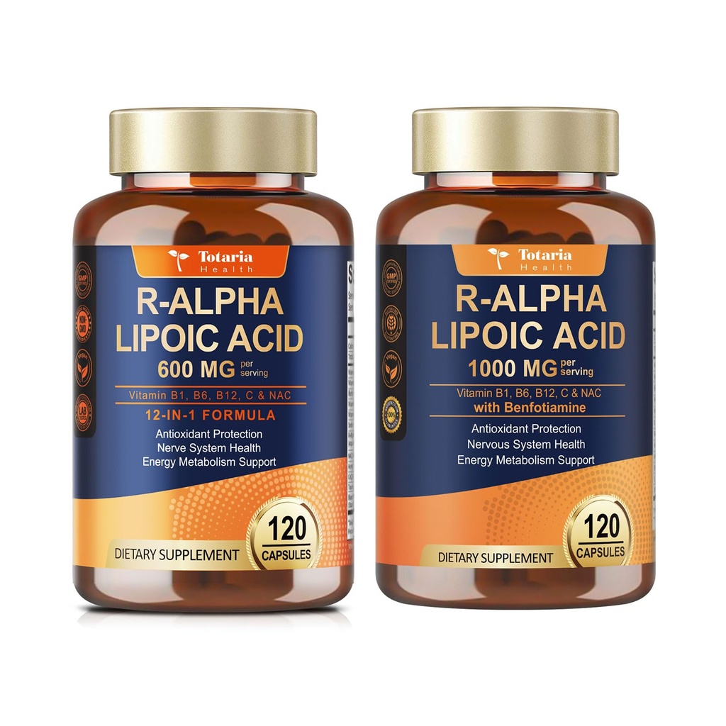 Totaria R Alpha Lipoic Acid 600mg + R Alpha Lipoic Acid 1000mg