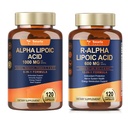 Totaria Alpha Lipoic Acid 1000mg + R Lipoic Acid 600mg - ALA Supplement Antioxidant for Neuropathy Support Nerve Health
