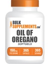 BulkSupplements.com Oil of Oregano Softgels - Oregano Oil Supplement, Oil of Oregano 150mg - Herbal Supplement, Gluten Free, 1 Softgel per Serving, 365 Count (Pack of 1)