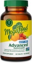 MegaFood Men's 40+ Advanced Multivitamin for Men - Dr-Formulated - Χολίνη, Βιταμίνη Β, Βιταμίνη C, Βιταμίνη D, Ψευδάργυρος & Real Food - Εγκεφαλική Υγεία, Ανοσολογική Υποστήριξη - Χορτοφαγικά - 120 Tabs (60 Servings)