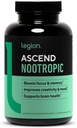LEGION Athletics Ascend Nootropic - All-Φυσικά συμπληρώματα εγκεφάλου για τη μνήμη και την εστίαση - Nootropics συμπλήρωμα υποστήριξης εγκεφάλου με Alpha-GPC - συμπλήρωμα εγκεφάλου για την υποστήριξη εγρήγορσης και διάθεσης, 30 υπηρεσίες