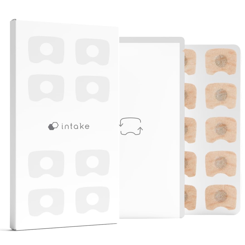 Intake Breathing Magnetic Nasal Strip Refill Tabs (30 Count) | Adhesive Tabs for Intake Reusable Band | Nasal Strips for Sleep, Snoring & Breathing | Stronger Than Traditional Strips | 30-Night Supply