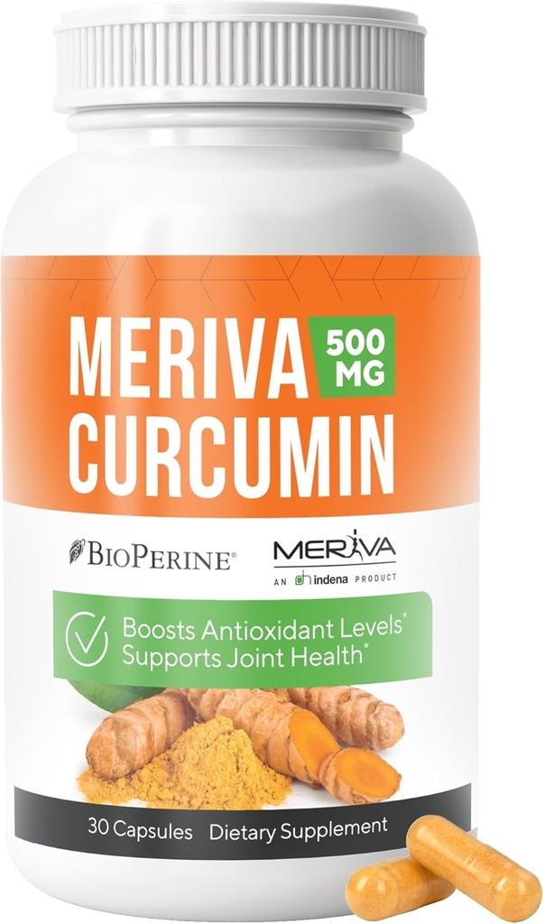 NERVE RENEW Meriva Curcumin with Black Pepper and Bioperine - Antioxidant Boost Nerve Support Supplement - 30 Capsules