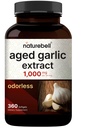 NatureBell Aged Garlic Extract 1,000mg, Over 2 Years Aged, 360 Odorless Softgels – Allium sativum – Made with MCT Oil – Non-GMO, Gluten Free