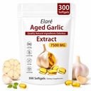 ELARE Premium Aged Garlic Extract Softgels, 300 Count, Odorless Garlic Supplements, 2-Year Matured Formula for Heart, Immune & Antioxidant Support, Vegetarian, Non-GMO