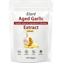 NuvaPure Aged Garlic Extract - 7500mg Odorless, Organic Garlic Extract Capsules | Non-GMO, Gluten-Free | 180 Softgels