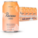 Ανάπαυλα Μαγνήσιο Διασποράς & Adaptogen Drink, Relaxation Beverage, 12 Ουγγιά (Peach Ginger, 12 πακέτο)