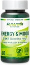Energy & Mood Supplement – Boost Energy & Reduce Fatigue, Support Relaxation – 60 Capsules – Non-GMO, 3rd Party Tested – Innervis Nutrition