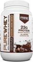 Pure Label Διατροφή 100% Grass-Fed, σοκολάτα Whey συμπυκνωμένη πρωτεΐνη σκόνη (24g) με αιθέρια αμινοξέα, για την προ και μετά την προπόνηση ανάκτηση & μυϊκή οικοδόμηση, χαμηλή λίπος & χαμηλή υδατάνθρακες - 2lbs